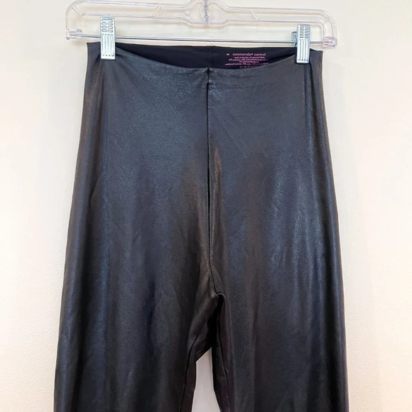 Commando Faux Leather High Waist Classic Trendy Compression Leggings M - Picture 4 of 8